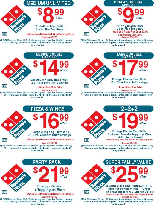domino\'s coupons 2014 Bing images